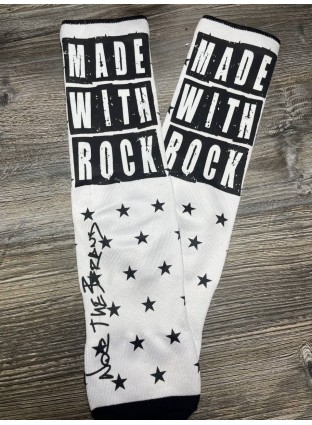 CALCETÍN MADE WITH ROCK BLANCO